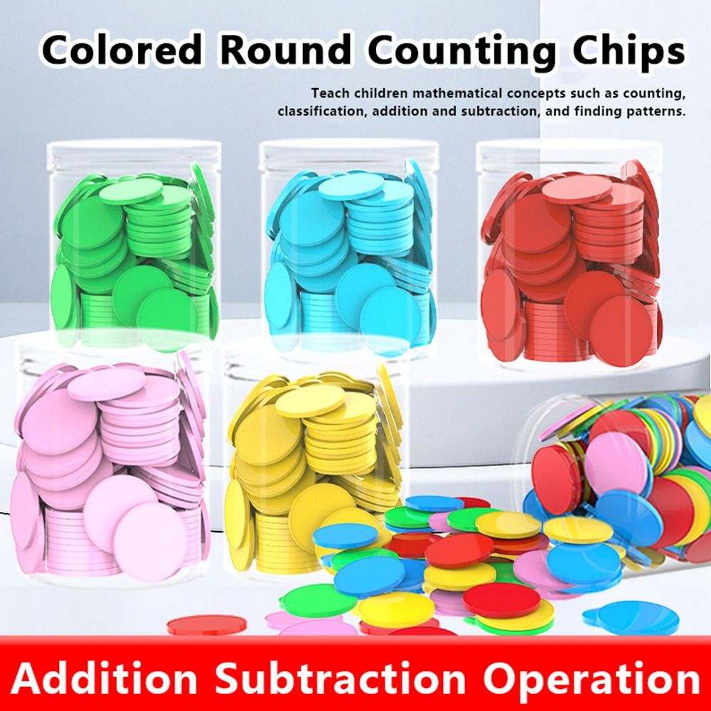 Board Game Operation - 100 stuks Plastic Telchips Optellen Aftrekken