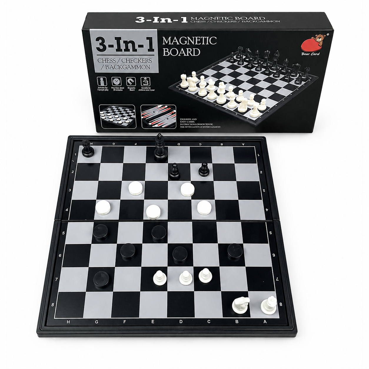 Board Game Operation - 19.1x19.7cm 3 in 1 Opvouwbare Magnetische