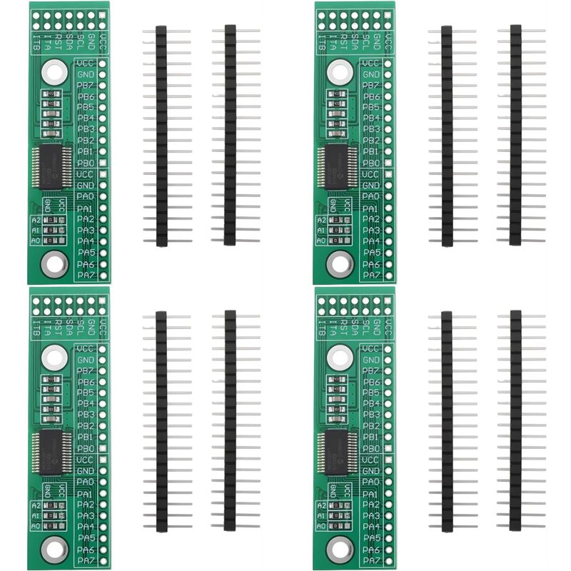 Board Game Io - 【OPENBAARHEID】4X 16-kanaals IO-uitbreidingspinmodulekaart I2C-interface IIC-ingang-uitgang MCP23017-E/SS