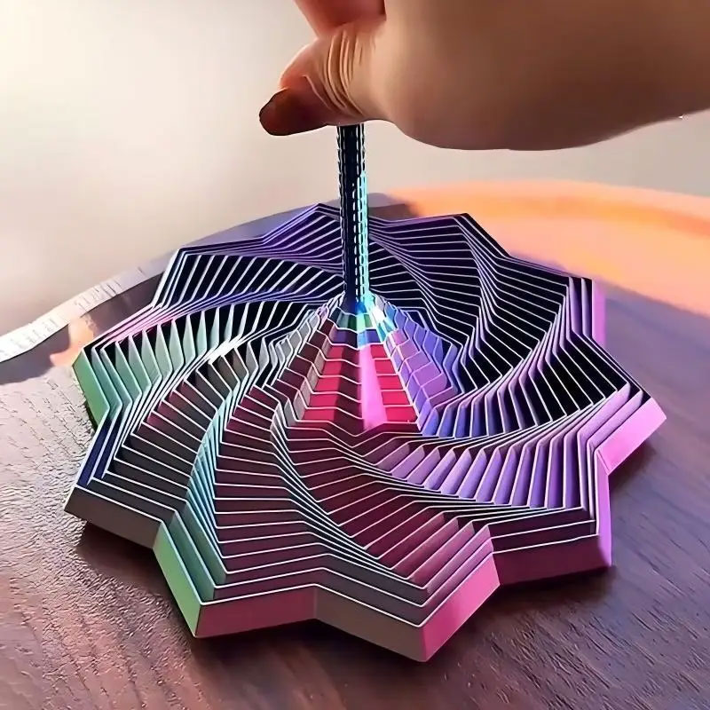 Board Game Print - 3D-printen Uitgebreid sensorisch fidget-stermodel Visuele illusie