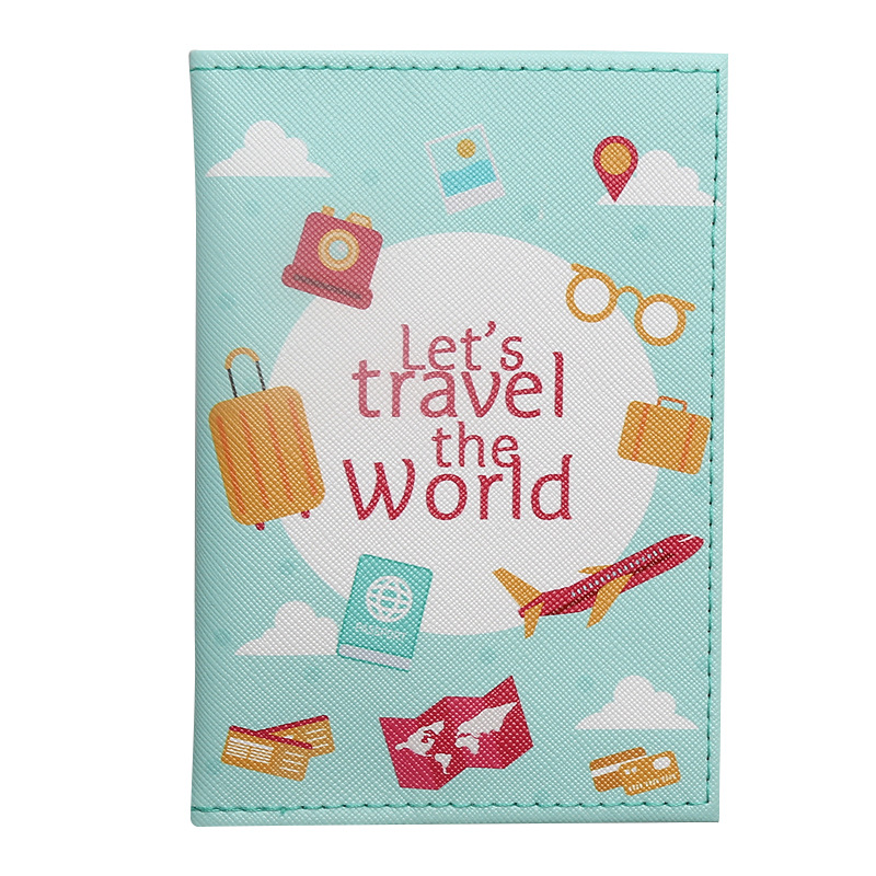 Card Sleeves Protector - Reis rond de wereld paspoort beschermhoes
