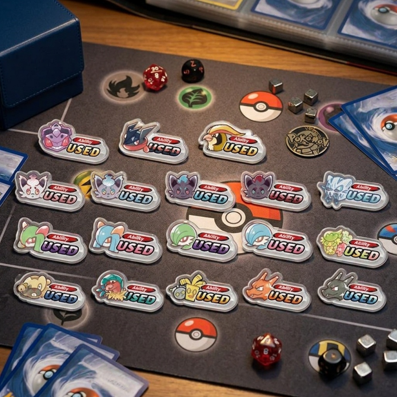 Board Game The Sims - PTCG Gebruikte Markeringen Acryl Status Tokens