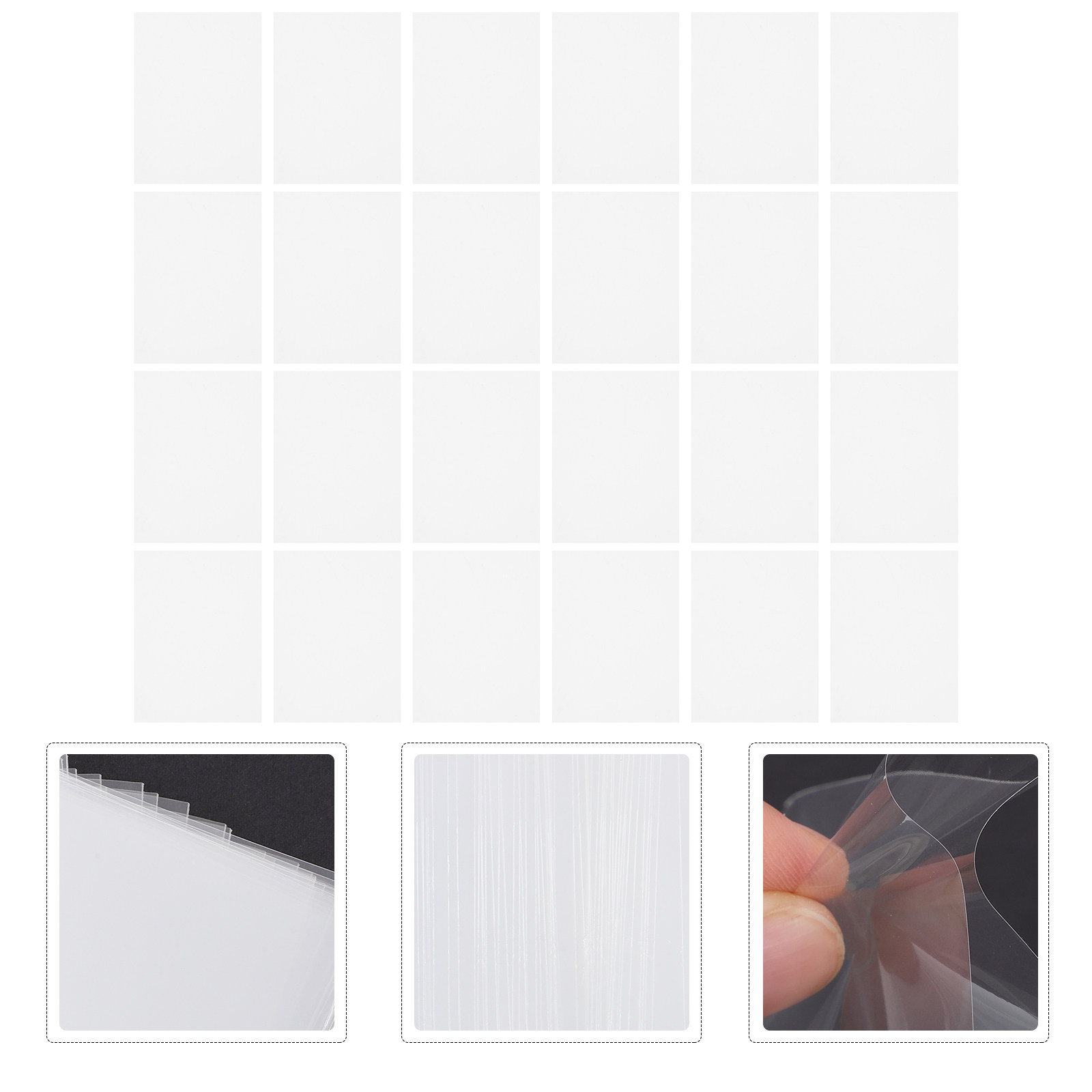 Card Sleeves Protector - 100 Vellen Elegante Transparante Game Cards