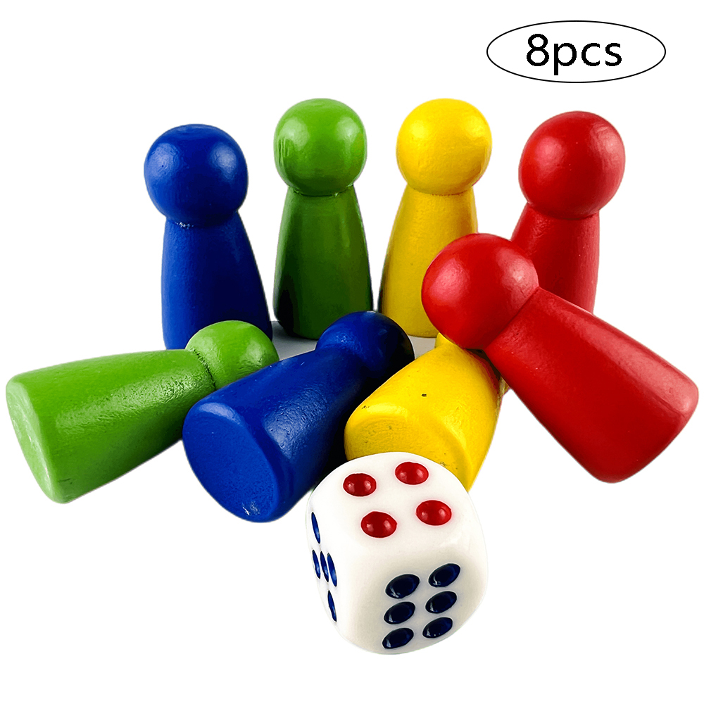 Board Game Dixit - 8 stks Pion/Schaken met 1 Dobbelstenen