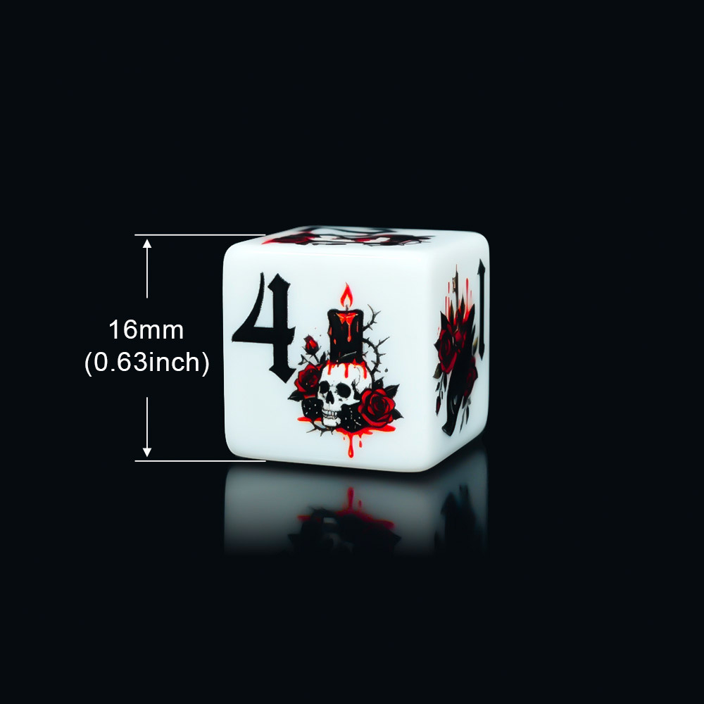 12 stuks Gothic Rose 16MM bedr - Board Game Print recensie en prijs