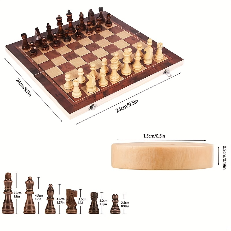 3-in-1 schaakbord, opvouwbaar  - Board Game Operation recensie en prijs