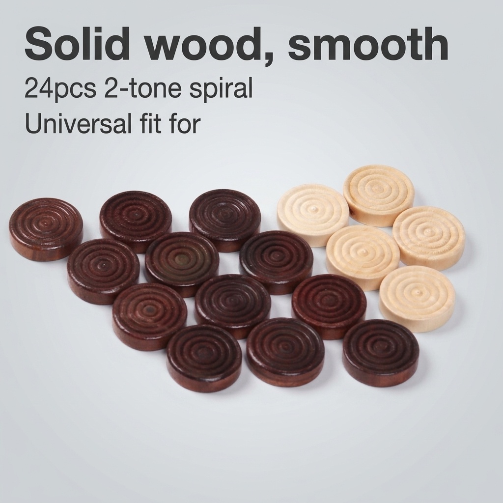 24 stuks/set houten ronde dams - Board Game Operation recensie en prijs