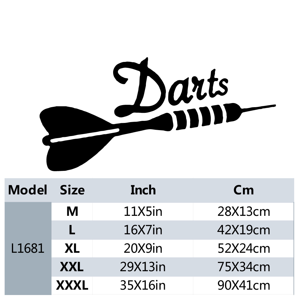 Muur Vinyl Stickers Darts Spor - Board Game Quote recensie en prijs