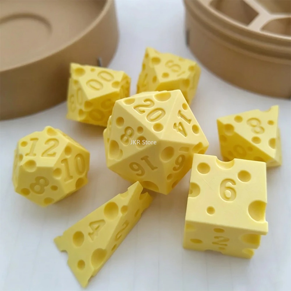 3D-geprinte kaasdobbelstenense - Board Game Print recensie en prijs