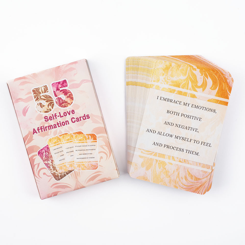 55-delige set zelfliefde-affir - Board Game Quote recensie en prijs