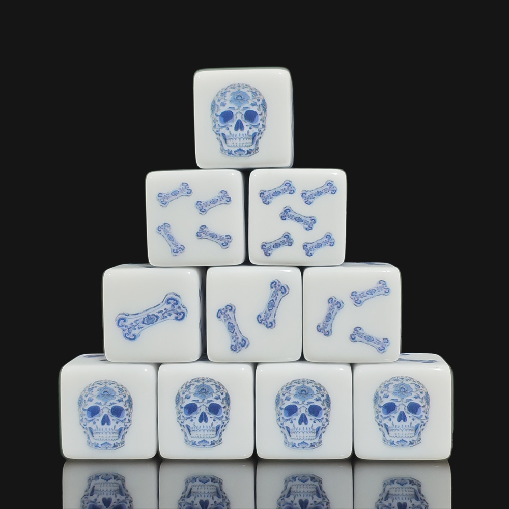 12 stuks 16MM blauwe bloemen s - Board Game Print recensie en prijs