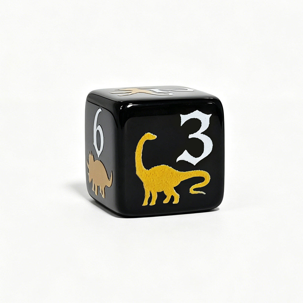 12 stuks zwart en geel dinosau - Board Game Print recensie en prijs
