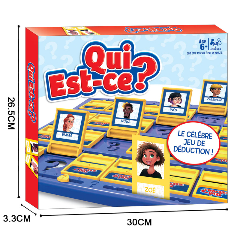 Frans spel: Raad eens wie ik b - Board Game Who Is It recensie en prijs