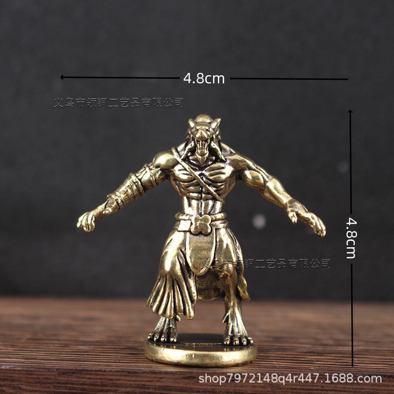 Messing weerwolf miniatuur orn - Board Game Werewolf recensie en prijs