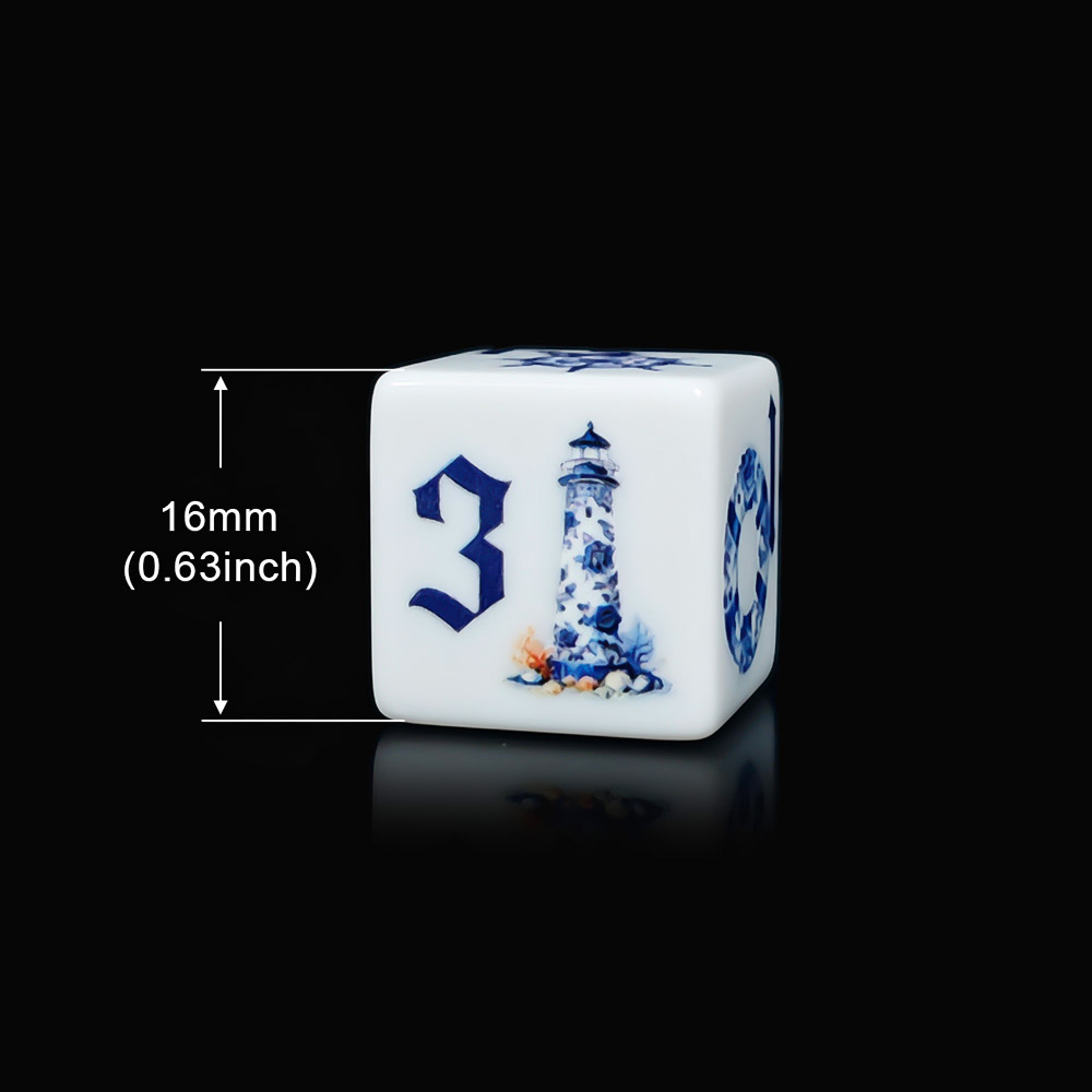 12 stuks blauwe nautische 16MM - Board Game Print recensie en prijs
