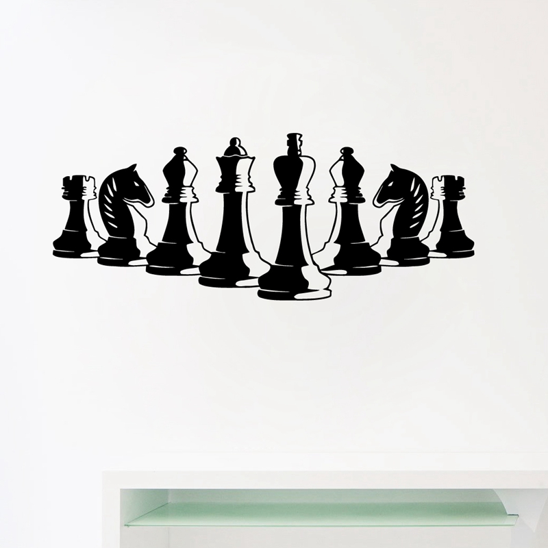Schaakstukken muurtattoo slaap - Board Game Quote recensie en prijs