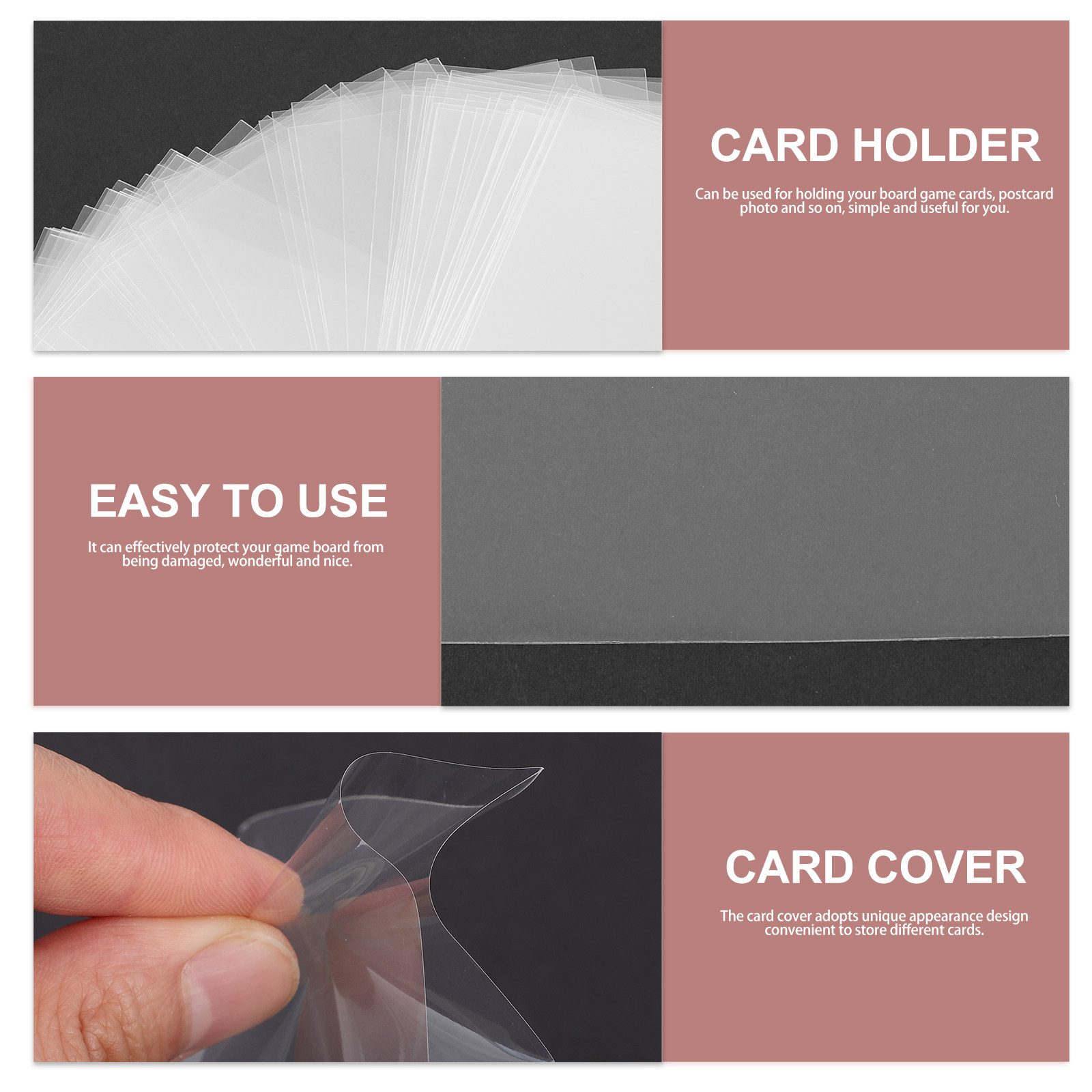 100 Vellen Elegante Transparan - Card Sleeves Protector recensie en prijs