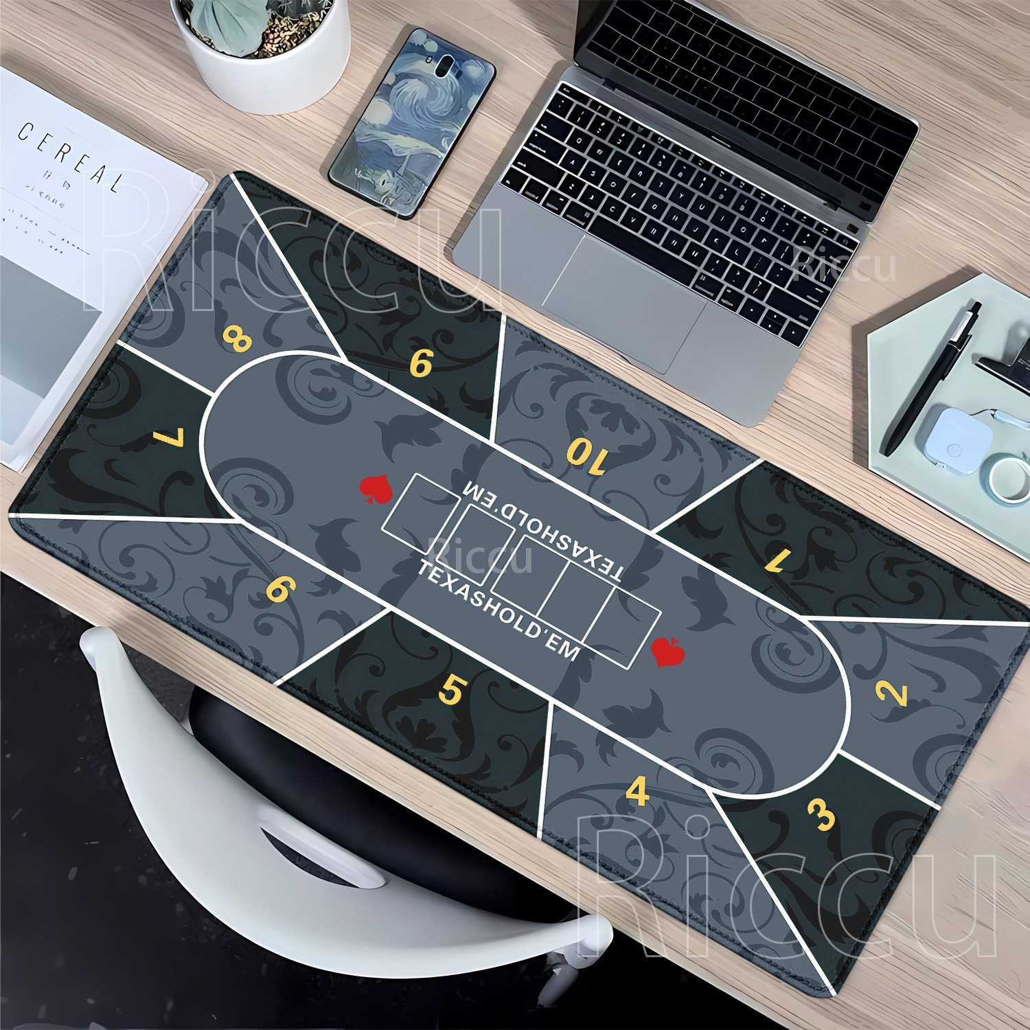 Muismat Texas Hold'em poker Ru - Board Game Print recensie en prijs