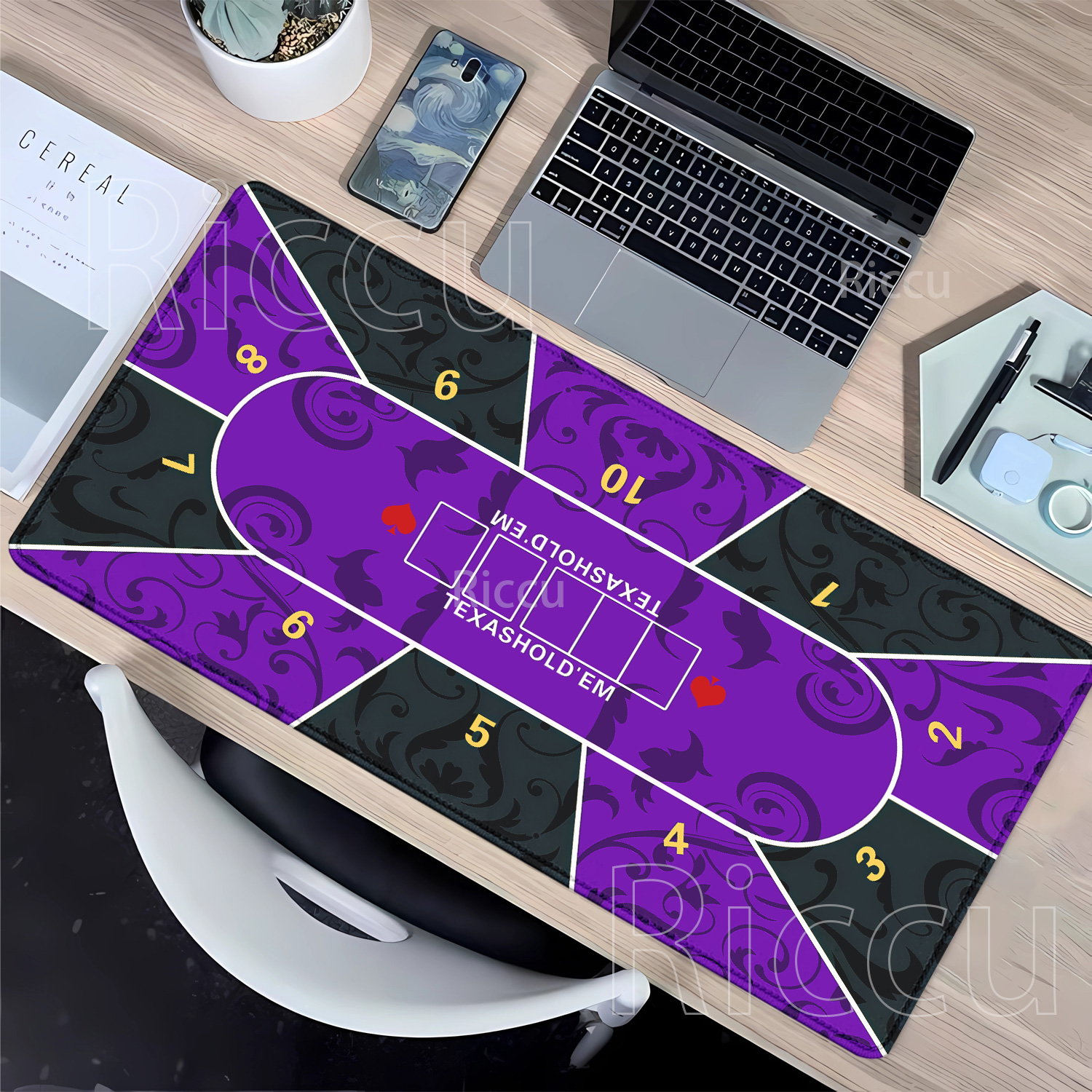 Muismat Texas Hold'em poker Ru - Board Game Print recensie en prijs