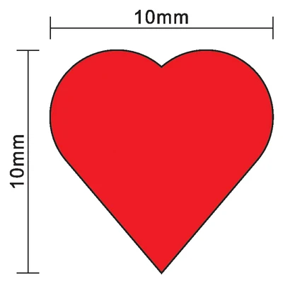 100 Stuks 10mm * 5mm Rood Hart - Board Game The Sims recensie en prijs
